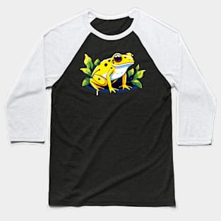 Golden Poison Frog Illustration Baseball T-Shirt